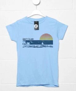Amity Island Fitted Womens T-Shirt