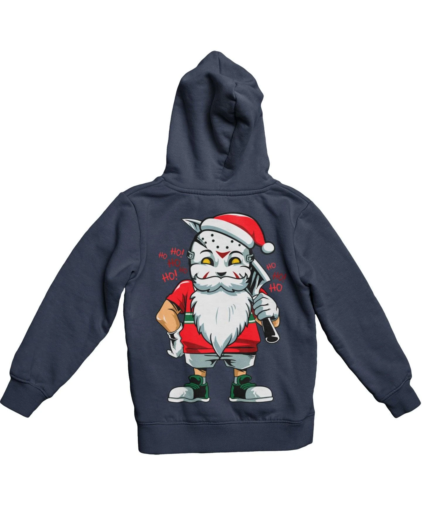 Another Evil Santa Back Printed Christmas Hoodie 2 Another Evil Santa Back Printed Christmas Hoodie - Image 2
