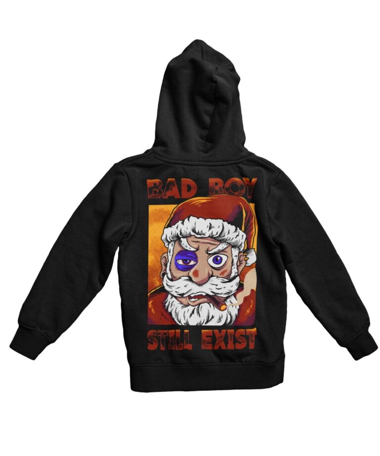 8 Ball Clothing Store 21 8 Ball Clothing Store -8 Ball Clothing Store Bad Boy Santa Still Exists Back Printed Christmas Unisex Hoodie 8Ball 7337 768x922 1