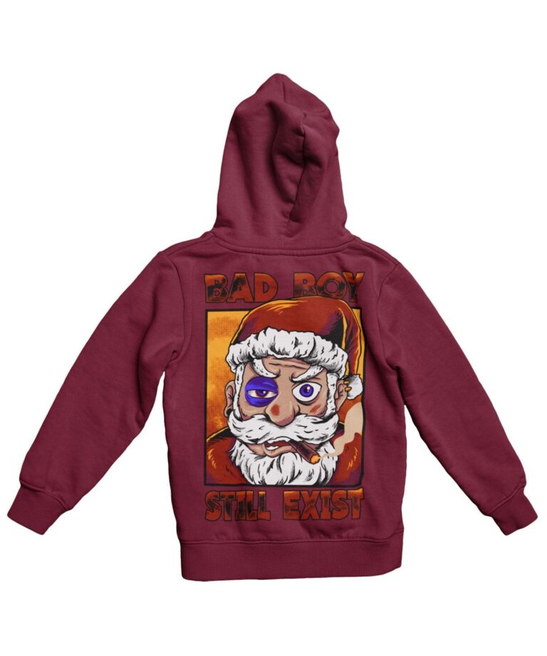 8 Ball Clothing Store 22 8 Ball Clothing Store -8 Ball Clothing Store Bad Boy Santa Still Exists Back Printed Christmas Unisex Hoodie 8Ball 7687 768x922 1