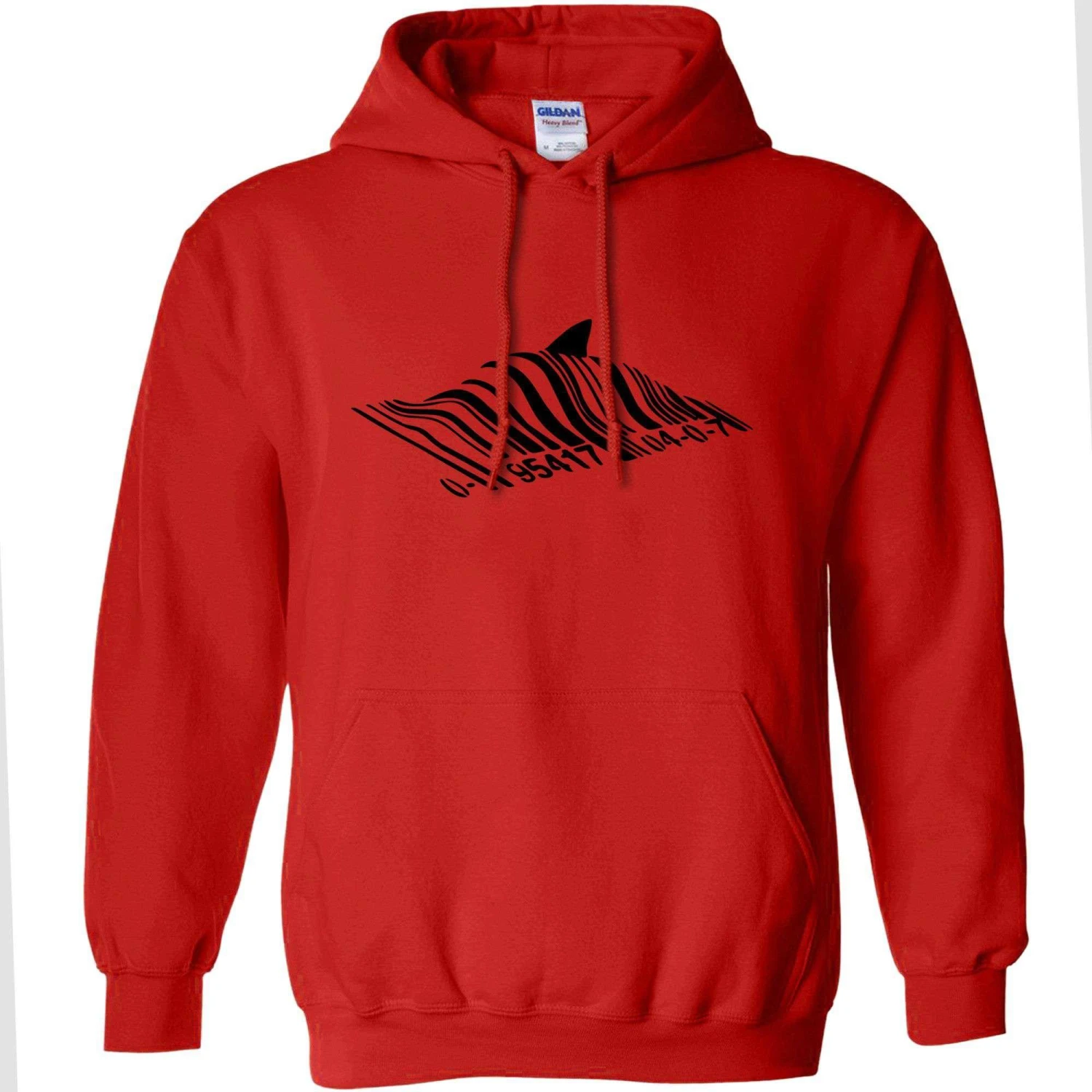 Banksy Barcode Shark Hoodie 1 Banksy Barcode Shark Hoodie
