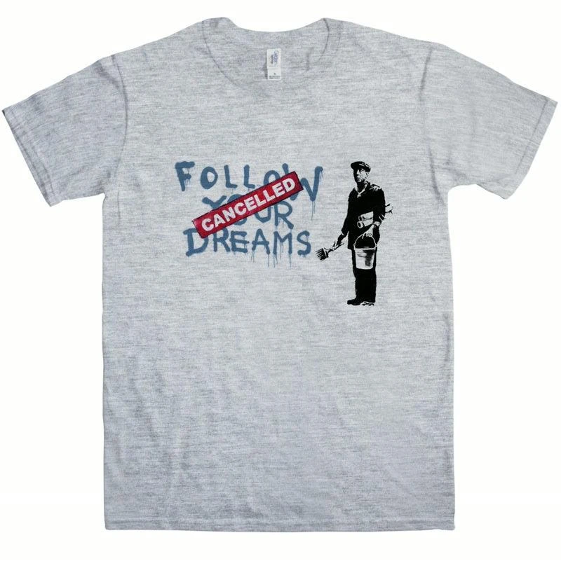 Banksy Follow Your Dreams T-Shirt 2 Banksy Follow Your Dreams T-Shirt - Image 2