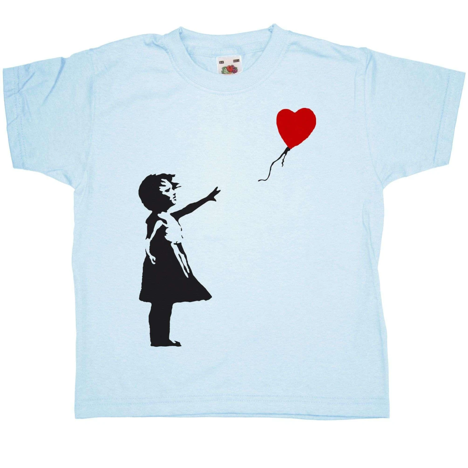 Banksy Girl With Balloon Kids T-Shirt 1 Banksy Girl With Balloon Kids T-Shirt
