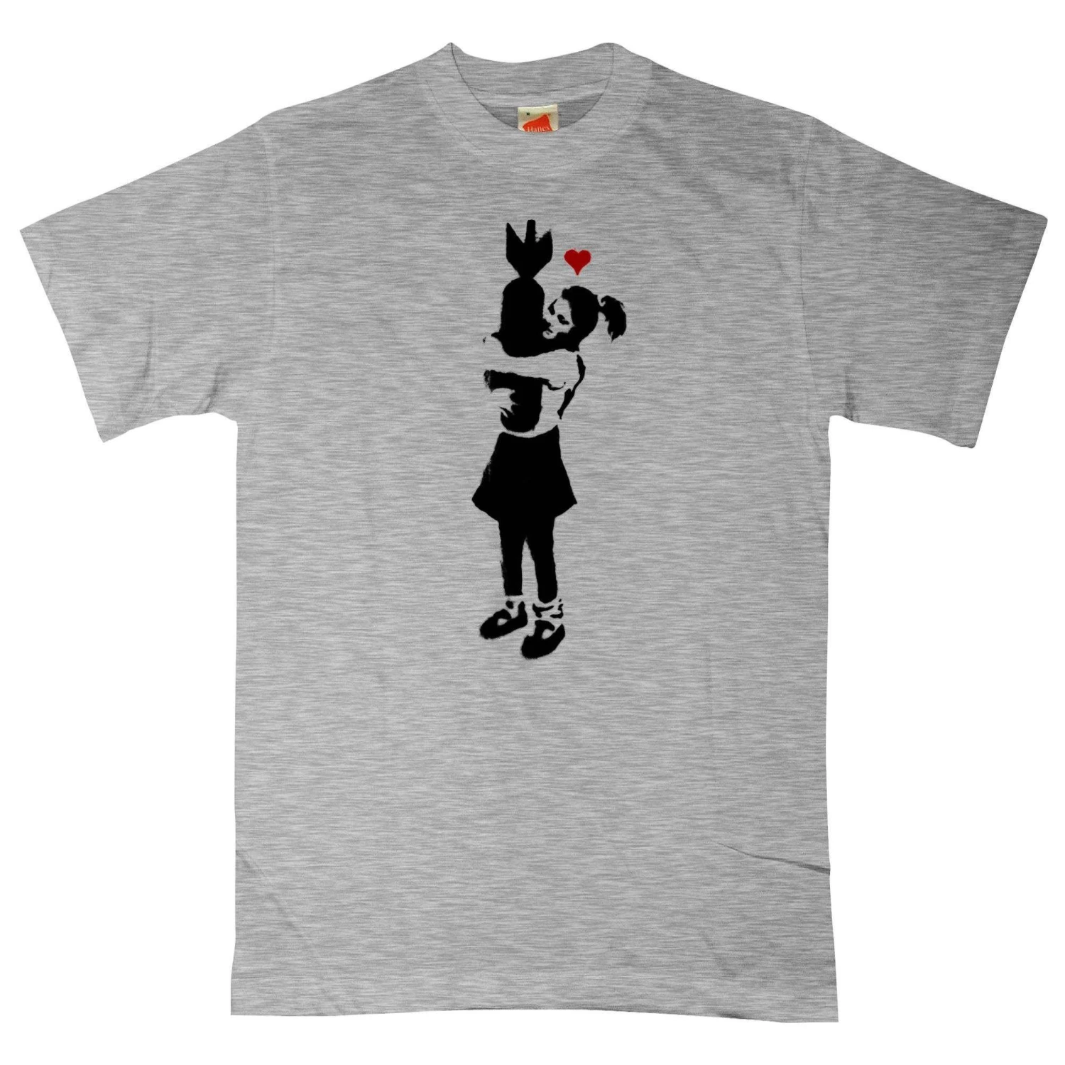 Banksy Girl With Bomb T-Shirt 4 Banksy Girl With Bomb T-Shirt - Image 4