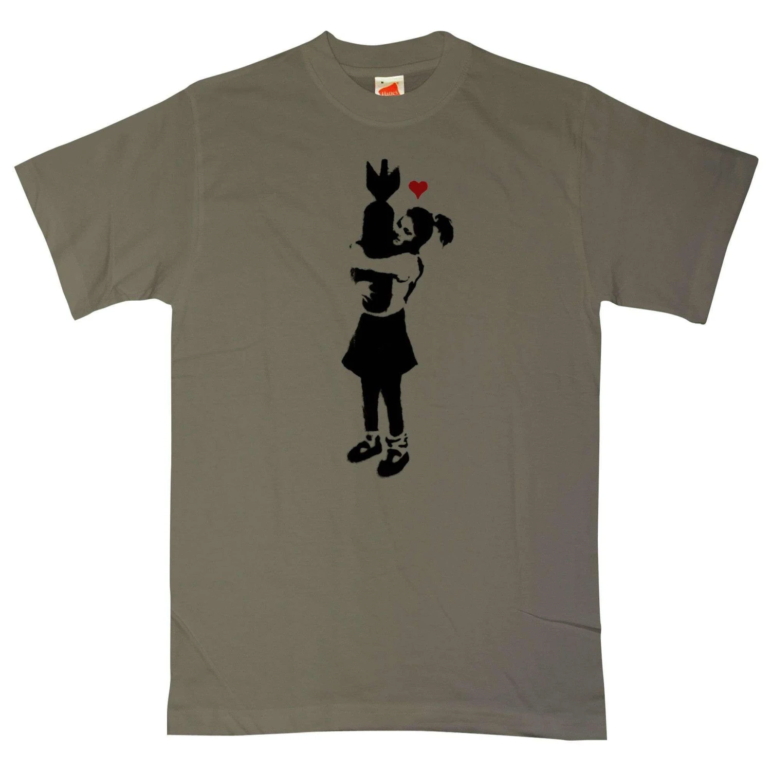 Banksy Girl With Bomb T-Shirt 3 Banksy Girl With Bomb T-Shirt - Image 3