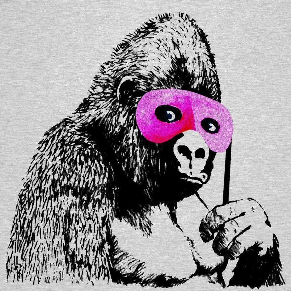 Banksy Gorilla Childrens T-Shirt 2 Banksy Gorilla Childrens T-Shirt - Image 2