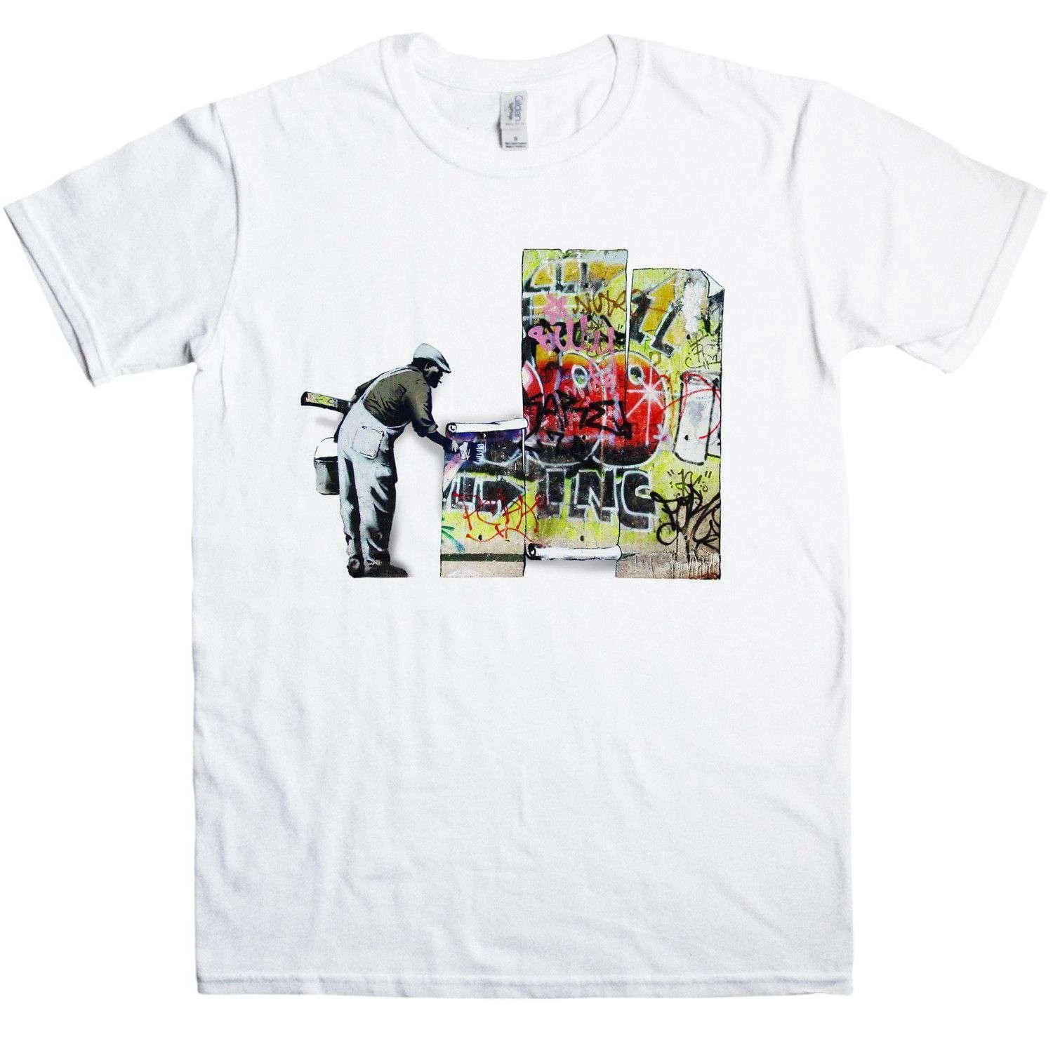 Banksy Grafitti Wallpaper T-Shirt 2 Banksy Grafitti Wallpaper T-Shirt - Image 2