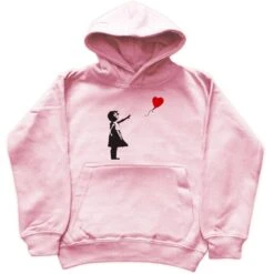 Banksy Kids Girl With Balloon Hoodie