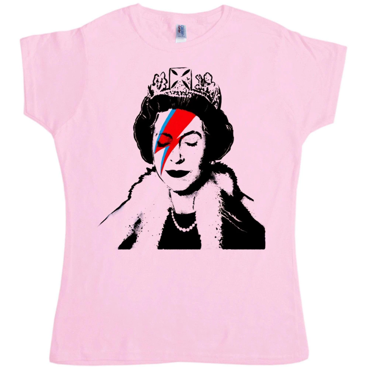Banksy Lizzy Stardust Fitted Womens T-Shirt 3 Banksy Lizzy Stardust Fitted Womens T-Shirt - Image 3