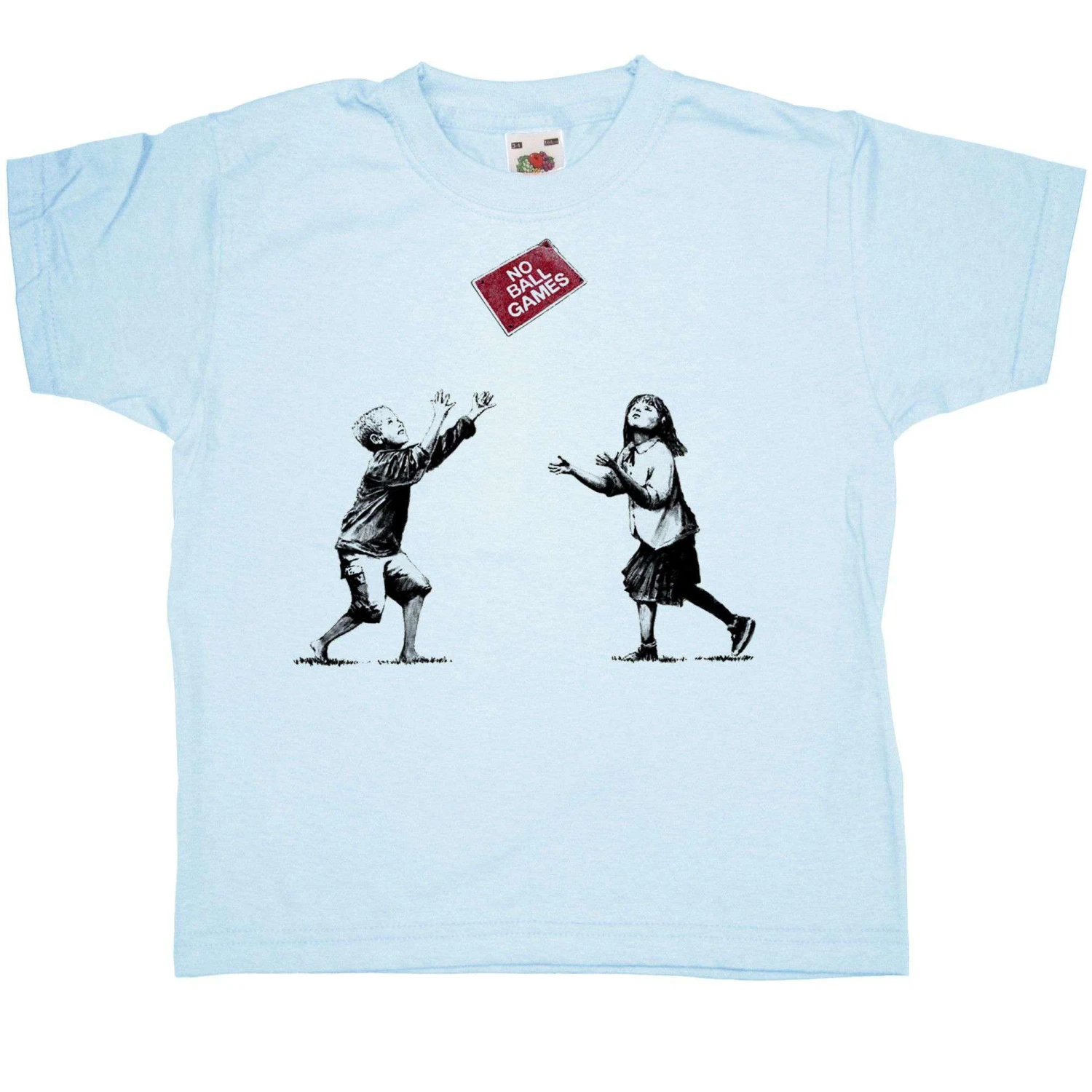 Banksy No Ball Games Kids T-Shirt 3 Banksy No Ball Games Kids T-Shirt - Image 3