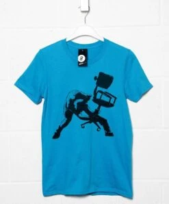 Banksy Office Chair Clash T-Shirt 7 Banksy Office Chair Clash T-Shirt -8 Ball Clothing Store Banksy Office Chair Clash T Shirt For Men 8Ball 3536