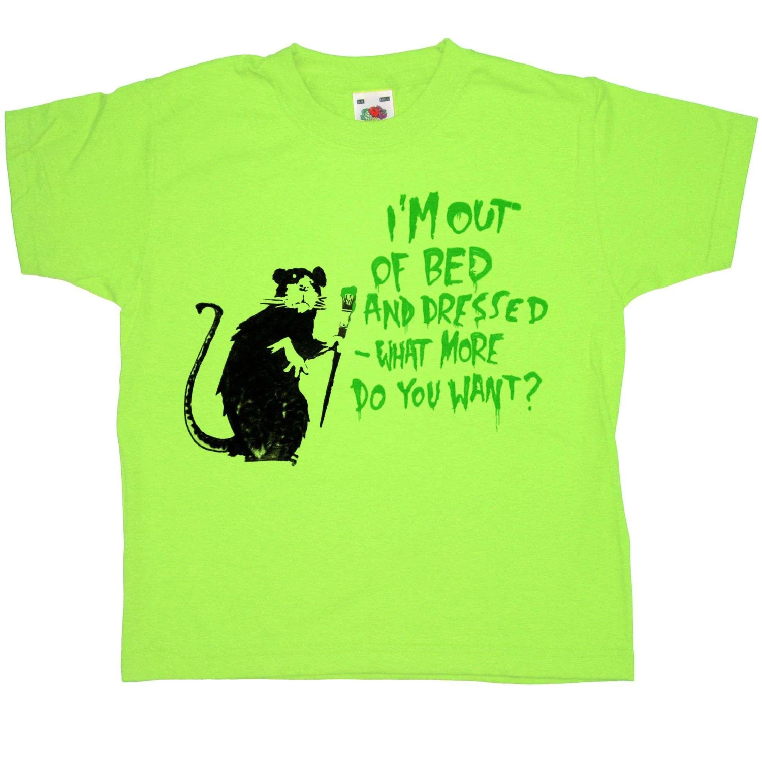 Banksy Out Of Bed Rat Kids T-Shirt 3 Banksy Out Of Bed Rat Kids T-Shirt - Image 3