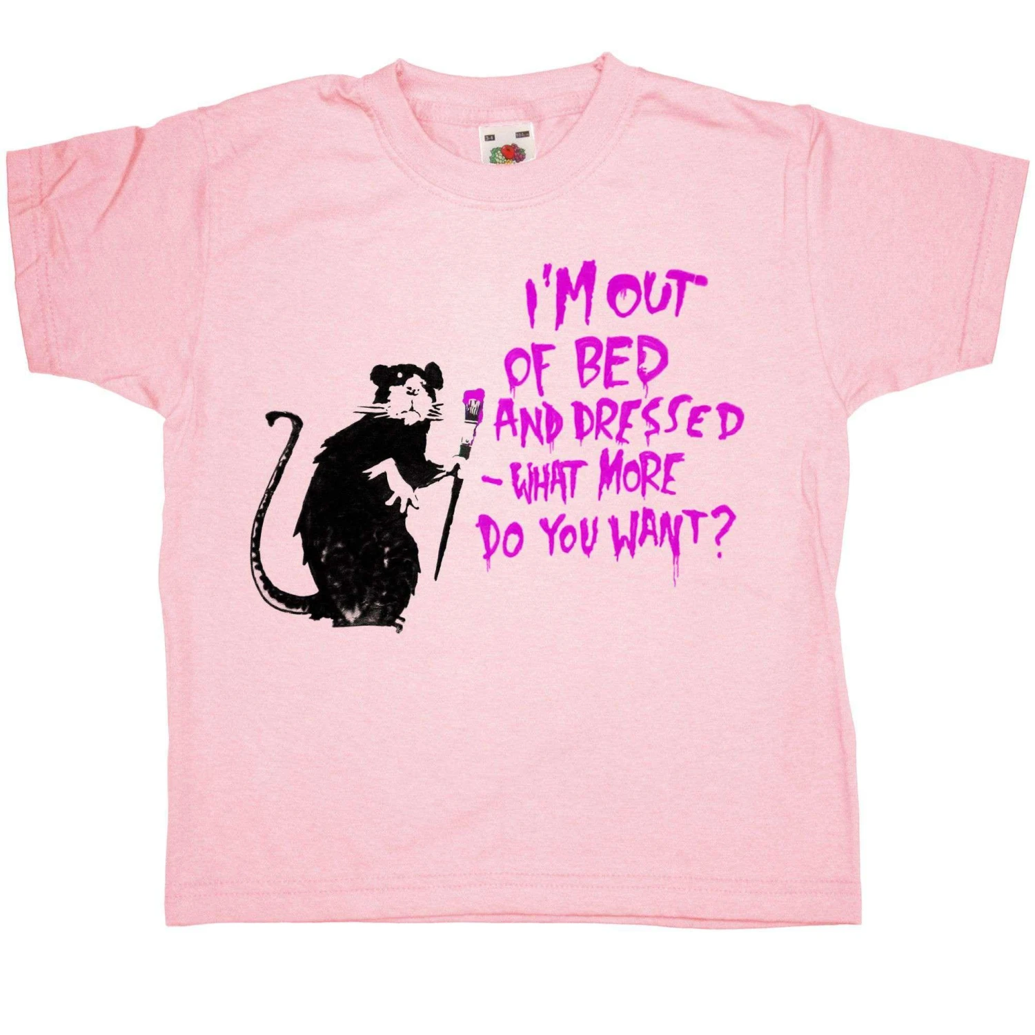 Banksy Out Of Bed Rat Kids T-Shirt 4 Banksy Out Of Bed Rat Kids T-Shirt - Image 4