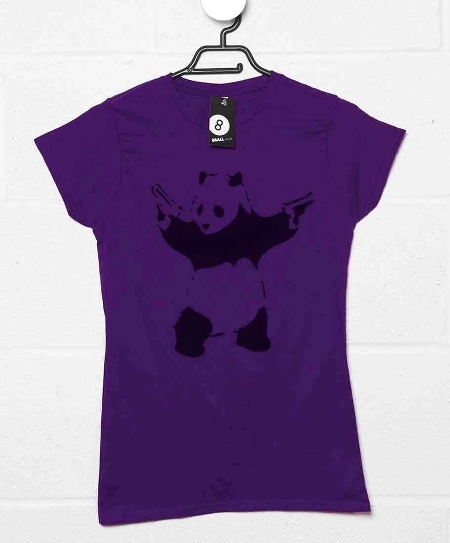 Banksy Panda T-Shirt For Women 3 Banksy Panda T-Shirt For Women - Image 3