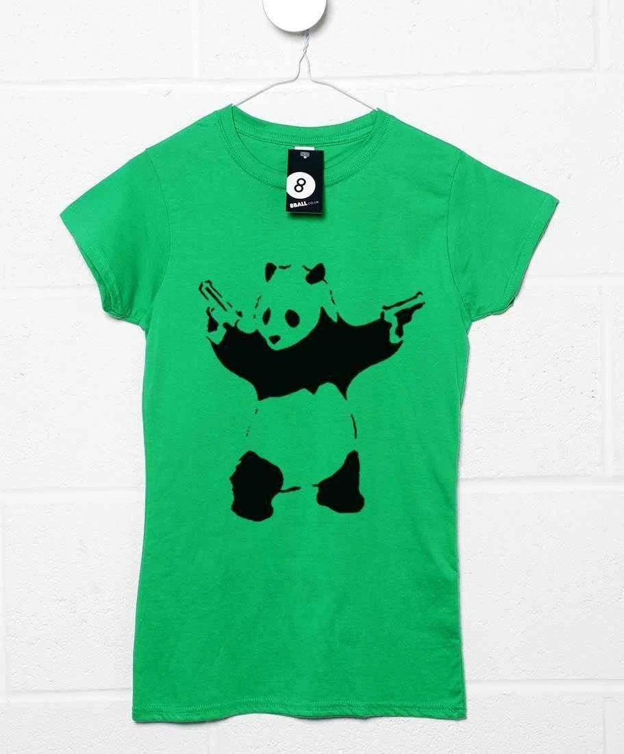 Banksy Panda T-Shirt For Women 4 Banksy Panda T-Shirt For Women - Image 4