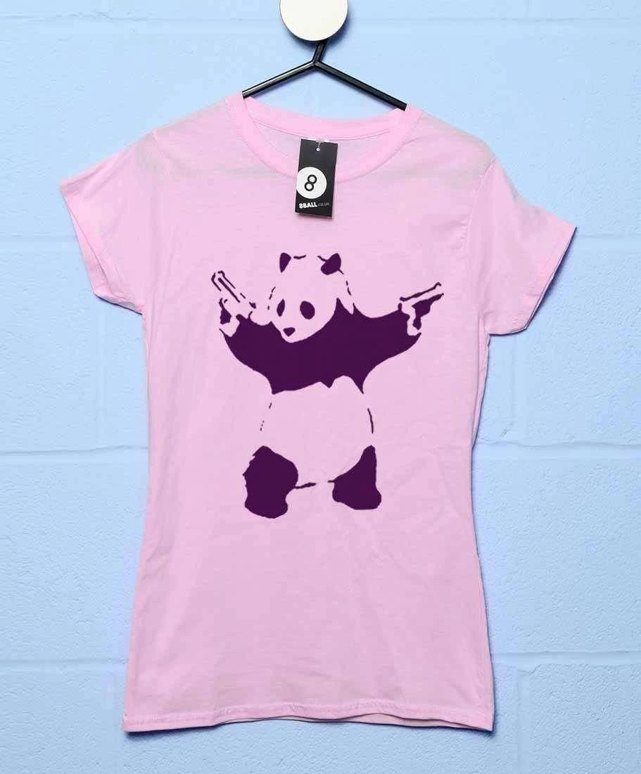 Banksy Panda T-Shirt For Women 2 Banksy Panda T-Shirt For Women - Image 2