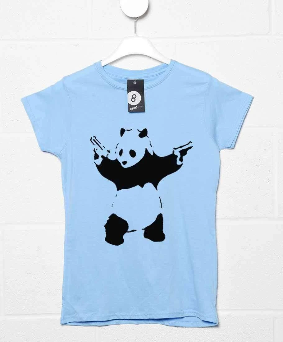 Banksy Panda T-Shirt For Women 5 Banksy Panda T-Shirt For Women - Image 5