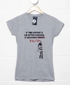 Banksy Politics Womens Fitted T-Shirt