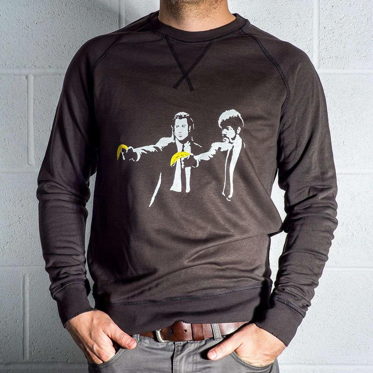 Banksy Pulp Fiction Bananas Sweatshirt 1 Banksy Pulp Fiction Bananas Sweatshirt