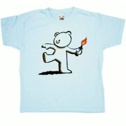 Banksy Teddy Childrens T-Shirt 6 Banksy Teddy Childrens T-Shirt -8 Ball Clothing Store Banksy Teddy Childrens Graphic T Shirt 8Ball 8507