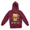 Christmas Beer Fun Santa Back Printed Christmas Hoodie