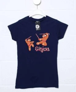 Christmas Ginjas Womens T-Shirt -8 Ball Clothing Store Christmas Ginjas Womens T Shirt 8Ball 2312