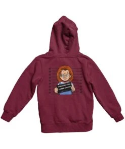 Chucky Mugshot Horror Film Tribute Adult Back Printed Hoodie 7 Chucky Mugshot Horror Film Tribute Adult Back Printed Hoodie -8 Ball Clothing Store Chucky Mugshot Horror Film Tribute Adult Back Printed Unisex Hoodie 8Ball 5394