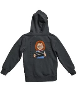 Chucky Mugshot Horror Film Tribute Adult Back Printed Hoodie 6 Chucky Mugshot Horror Film Tribute Adult Back Printed Hoodie -8 Ball Clothing Store Chucky Mugshot Horror Film Tribute Adult Back Printed Unisex Hoodie 8Ball 9209