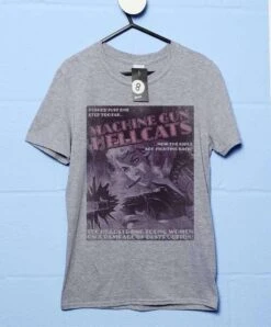 Deathray Machine Gun Hellcats T-Shirt 7 Deathray Machine Gun Hellcats T-Shirt -8 Ball Clothing Store Deathray Machine Gun Hellcats T Shirt For Men 8Ball 2234