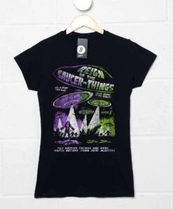 Deathray Reign Of The Saucer Things Womens Fitted T-Shirt