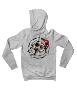 Demon Skull Santa Back Printed Christmas Hoodie