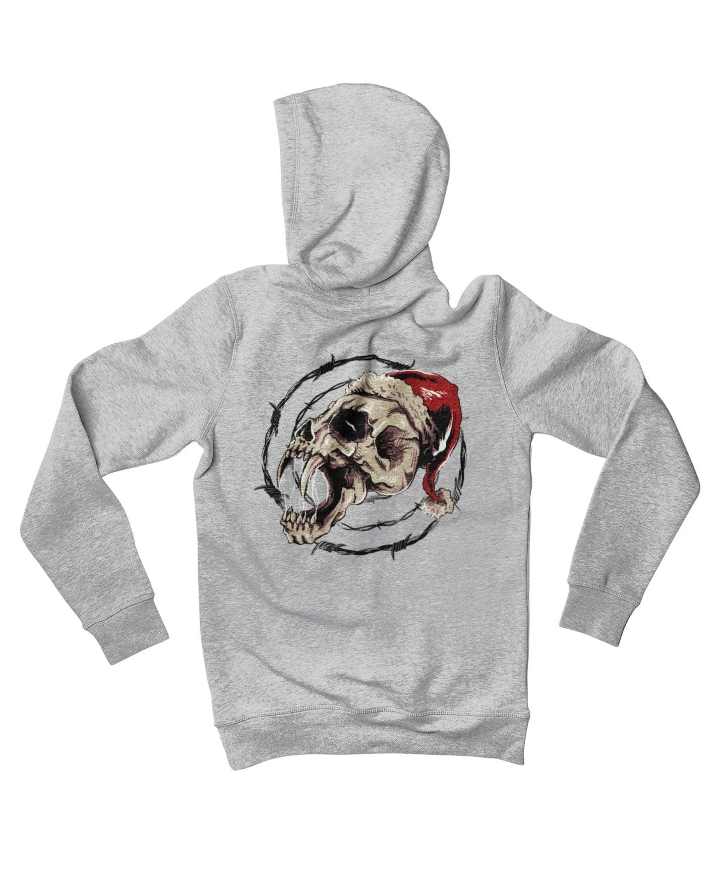 Demon Skull Santa Back Printed Christmas Hoodie 1 Demon Skull Santa Back Printed Christmas Hoodie