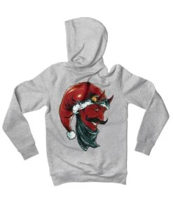 Devil Santa Back Printed Christmas Hoodie -8 Ball Clothing Store Devil Santa Back Printed Christmas Graphic Hoodie 8Ball 4122