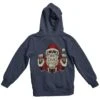 Devil Santa Night Rider Back Printed Christmas Hoodie