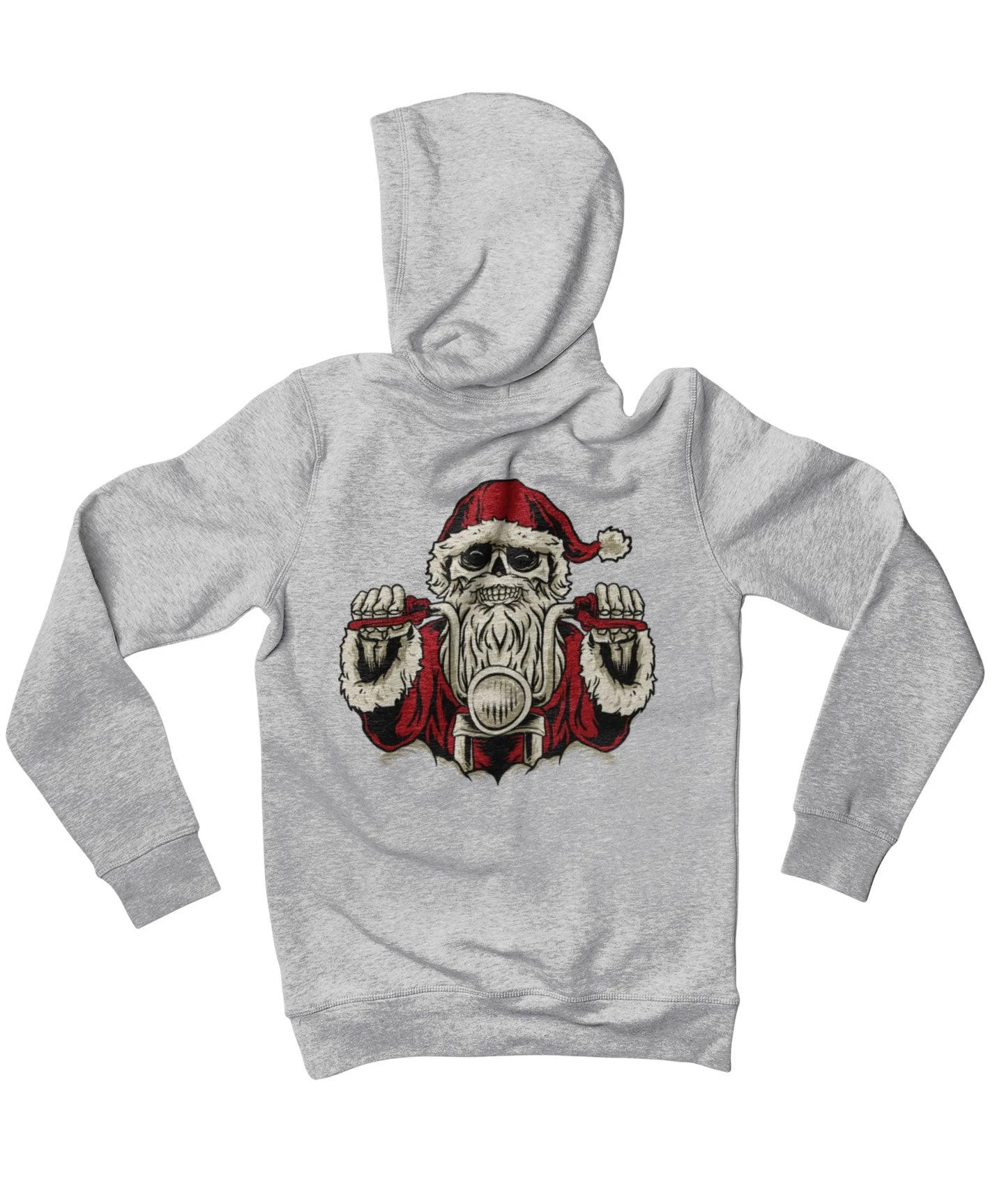Devil Santa Night Rider Back Printed Christmas Hoodie 4 Devil Santa Night Rider Back Printed Christmas Hoodie - Image 4