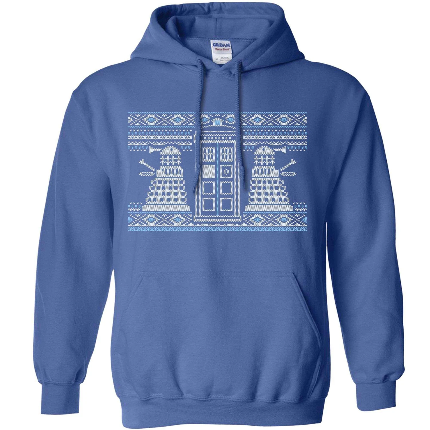 Dr Who Knitted Jumper Style Hoodie 3 Dr Who Knitted Jumper Style Hoodie - Image 3