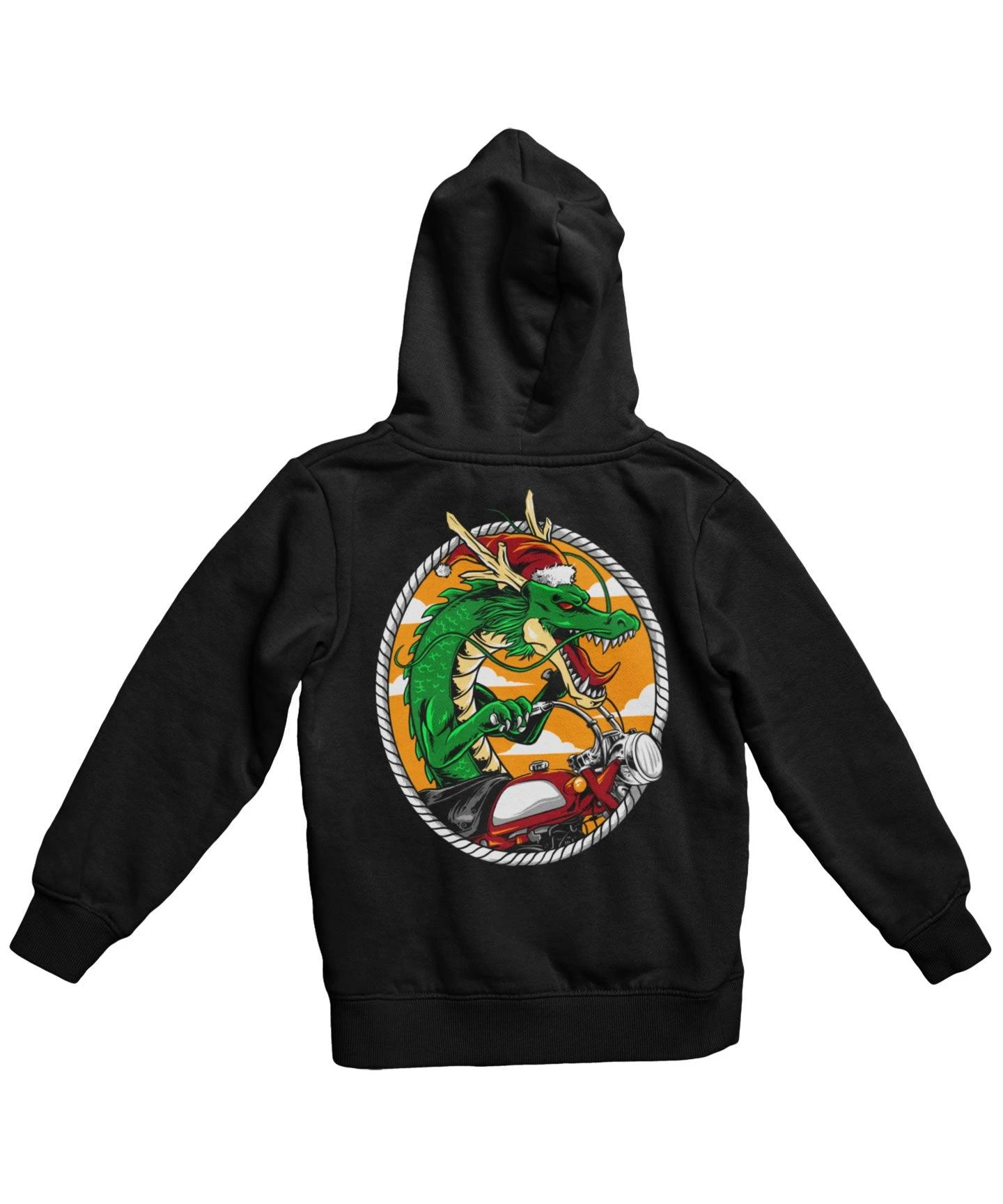 Dragon Rider Santa Back Printed Christmas Hoodie 1 Dragon Rider Santa Back Printed Christmas Hoodie