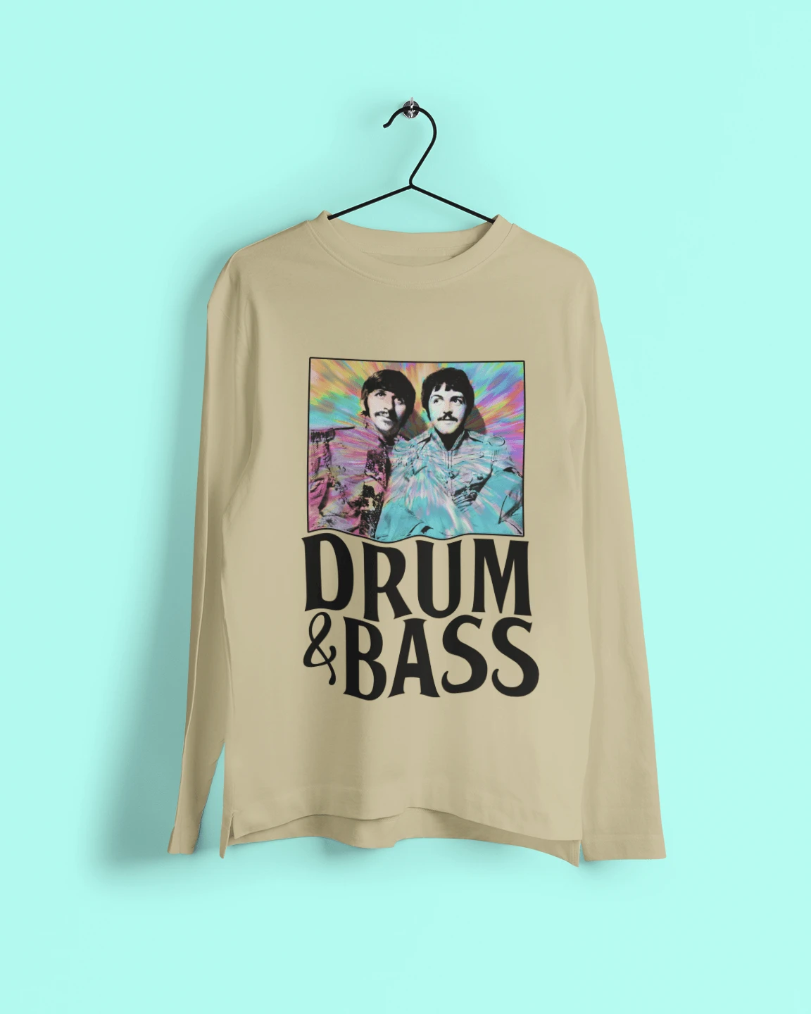 Drum And Bass, Ringo And Paul Long Sleeve T-Shirt 2 Drum And Bass, Ringo And Paul Long Sleeve T-Shirt - Image 2