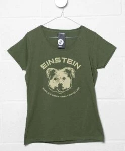 Einstein First Time Traveller Womens Fitted T-Shirt -8 Ball Clothing Store Einstein First Time Traveller Womens Fitted T Shirt 8Ball 9503