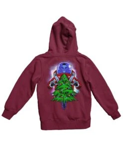 End Of Light Christmas Tree Back Printed Christmas Hoodie -8 Ball Clothing Store End Of Light Christmas Tree Back Printed Christmas Graphic Hoodie 8Ball 9043