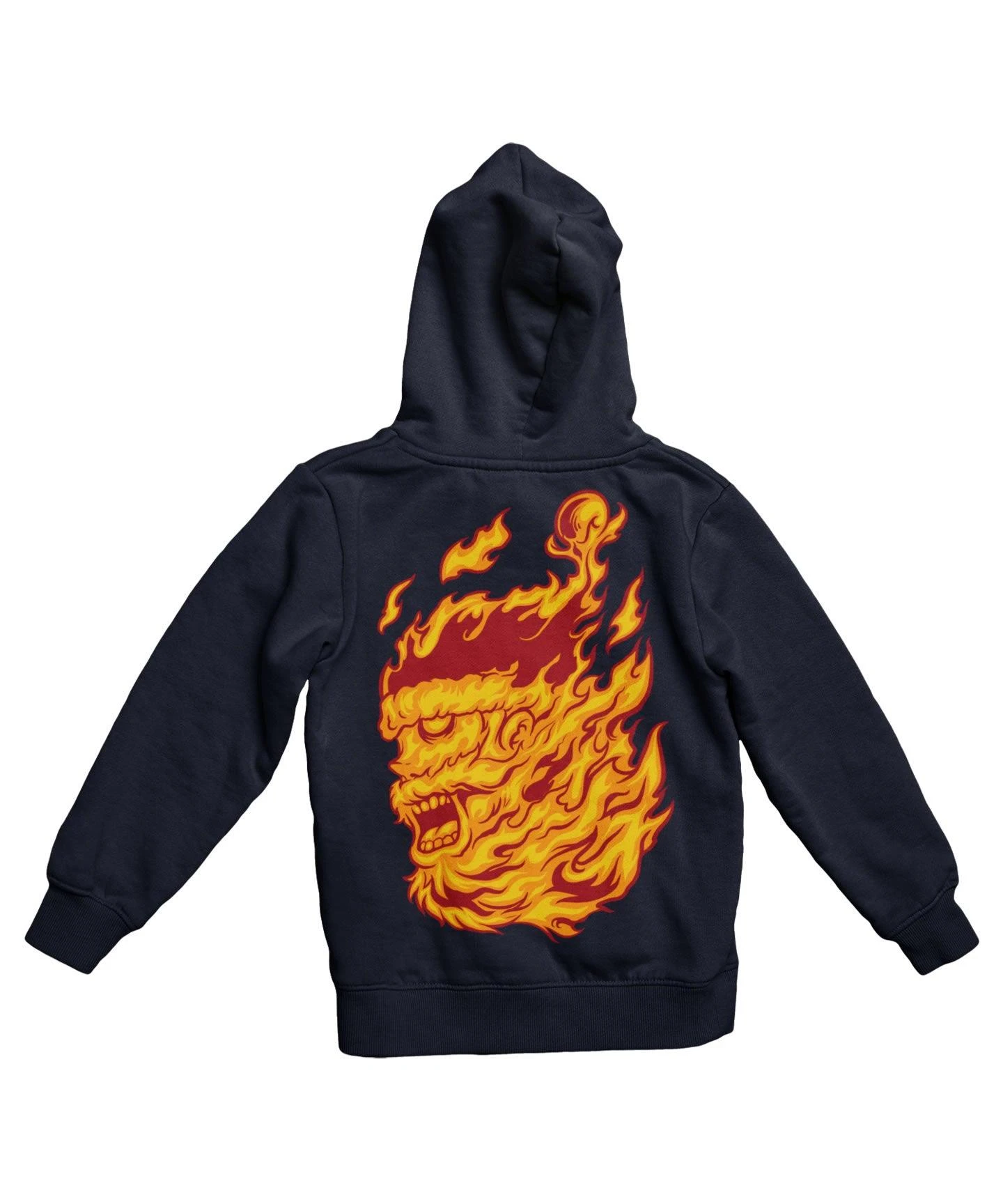 Flame Of Santa Back Printed Christmas Hoodie 1 Flame Of Santa Back Printed Christmas Hoodie