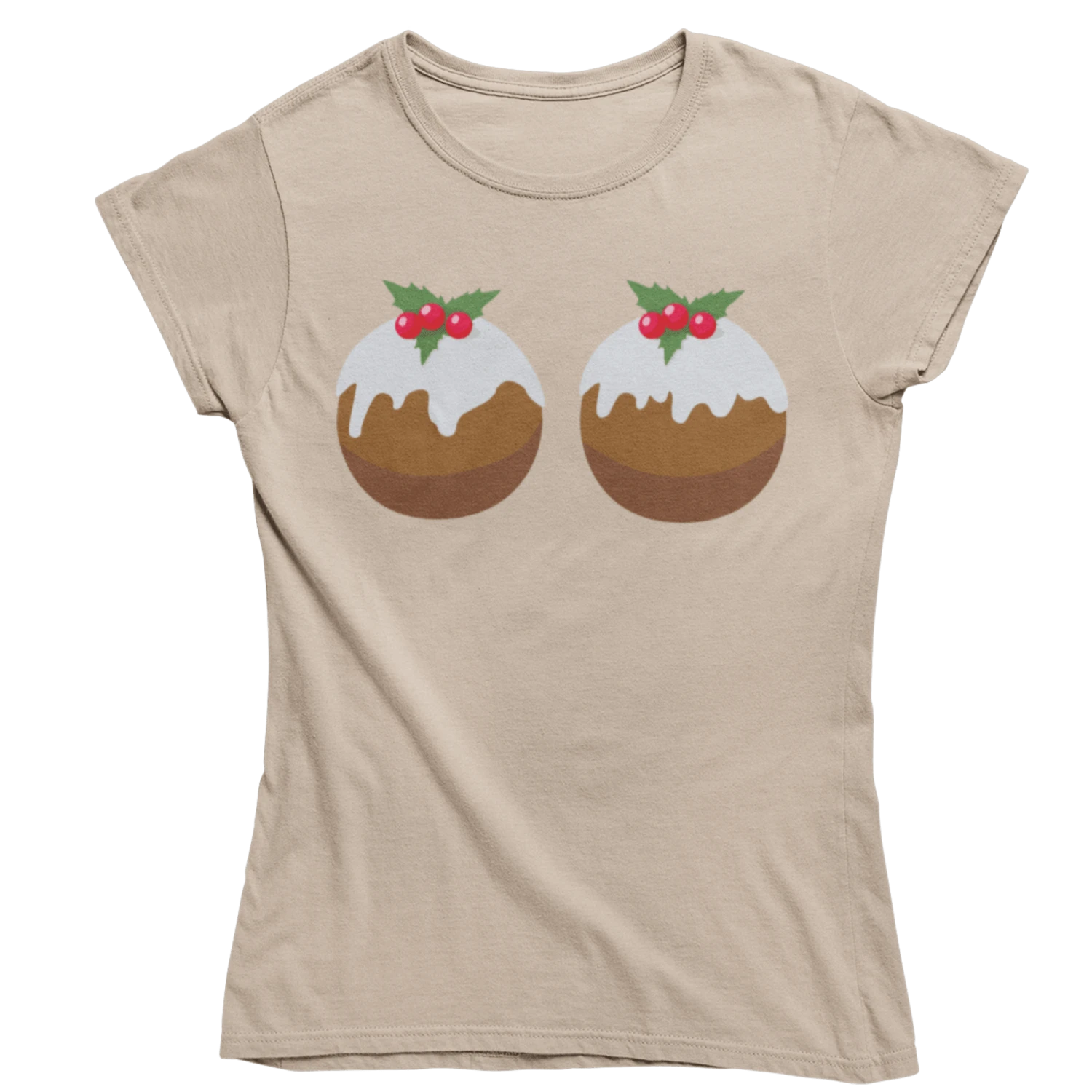 Fun Christmas Puddings T-Shirt For Women 6 Fun Christmas Puddings T-Shirt For Women - Image 6