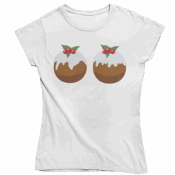 Fun Christmas Puddings T-Shirt For Women 13 Fun Christmas Puddings T-Shirt For Women -8 Ball Clothing Store Fun Christmas Puddings T Shirt for Women 8Ball 4848