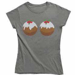 Fun Christmas Puddings T-Shirt For Women 10 Fun Christmas Puddings T-Shirt For Women -8 Ball Clothing Store Fun Christmas Puddings T Shirt for Women 8Ball 8428
