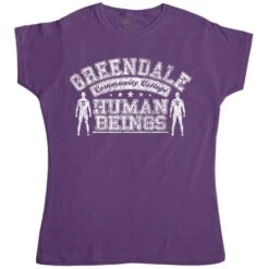 Greendale Human Beings Womens Fitted T-Shirt