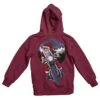 Holiday Rider Santa Back Printed Christmas Hoodie