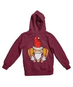 Hot Dog Santa Back Printed Christmas Hoodie 6 Hot Dog Santa Back Printed Christmas Hoodie -8 Ball Clothing Store Hot Dog Santa Back Printed Christmas Graphic Hoodie 8Ball 6989