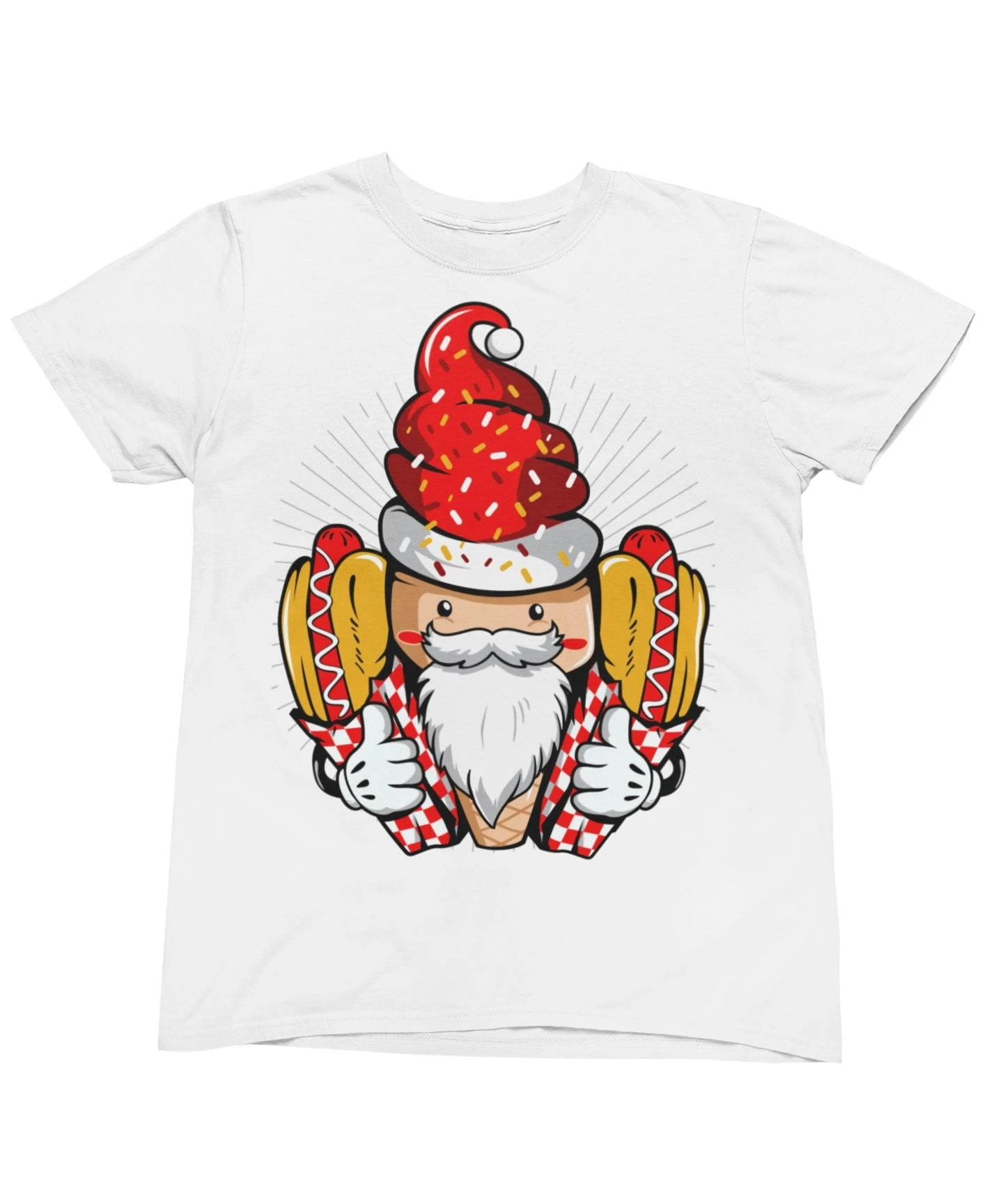 Hotdog Santa Unisex Christmas T-Shirt 1 Hotdog Santa Unisex Christmas T-Shirt