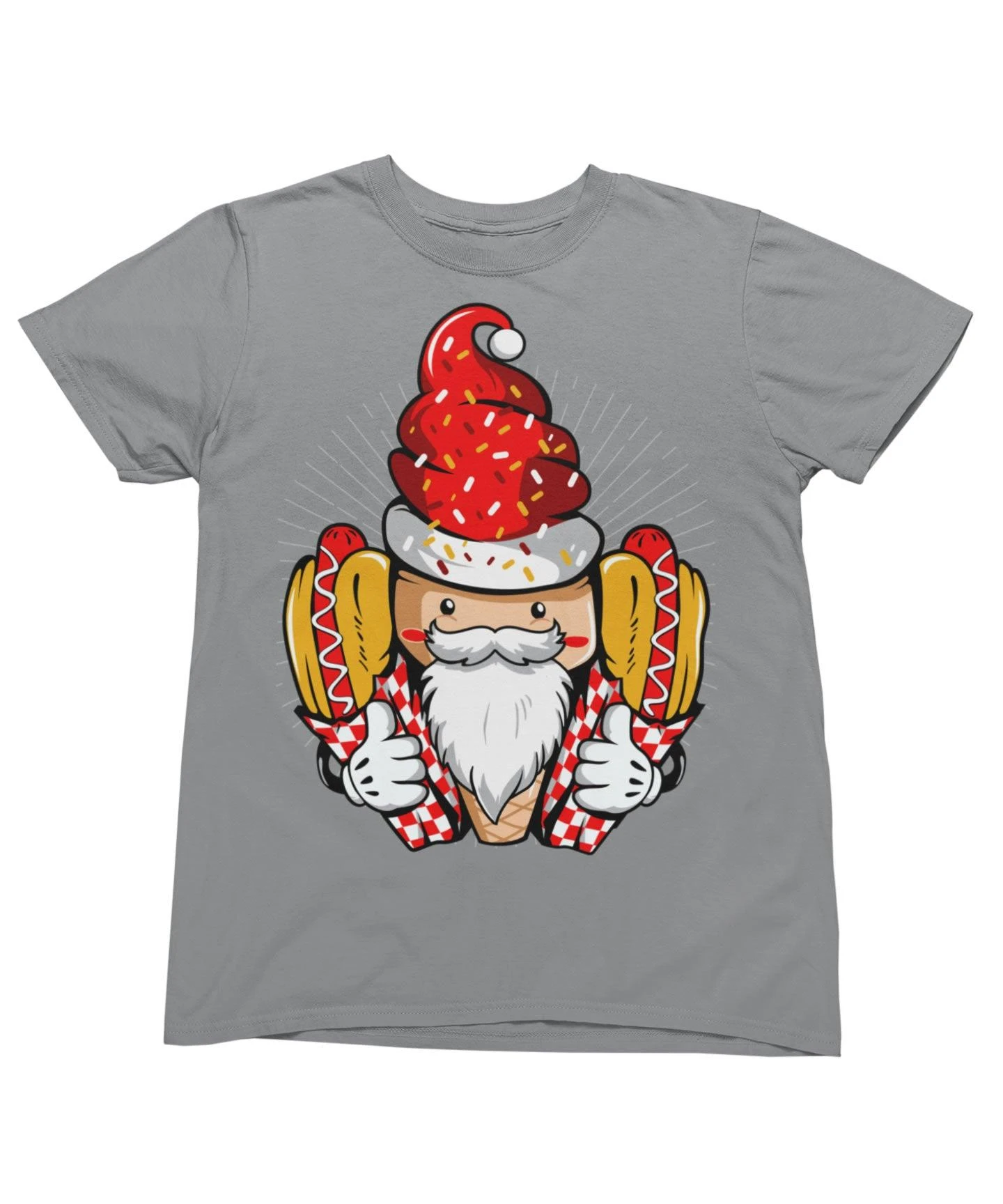Hotdog Santa Unisex Christmas T-Shirt 3 Hotdog Santa Unisex Christmas T-Shirt - Image 3