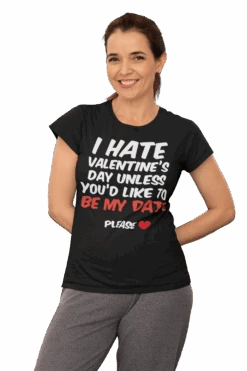I Hate Valentines Day Womens T-Shirt
